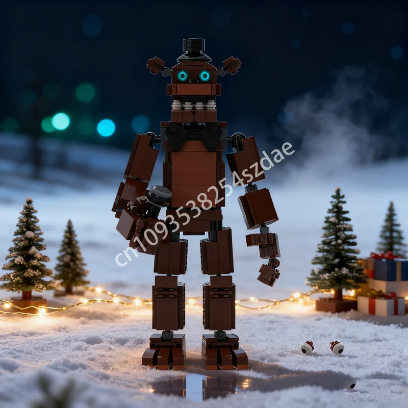 

423pcs MOC FnaF 1 Freddy Fazbear Gamesed Model Building Blocks Construction Assemble DIY Creative Christmas Gift Brick Toy Kids