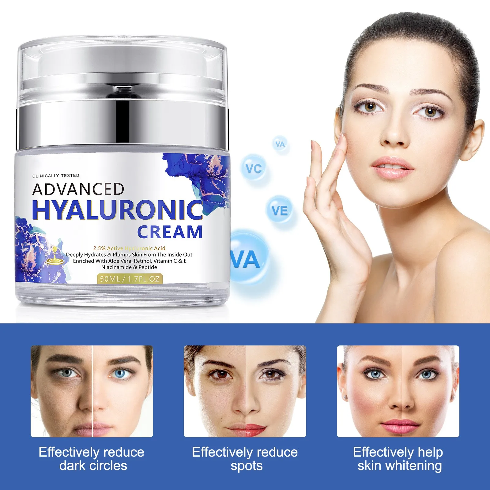 Hyaluronic Nourishing Deeply Moisturizing, Hydrating, Locking Moisture And Brightening Retinol Press Type Hot products Gifts