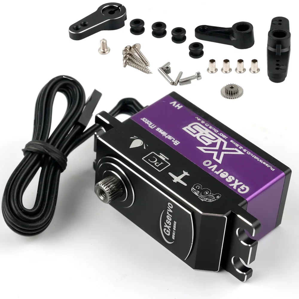 Premium X25 Corpo Corto Digitale Servo Metal Gear 180 270 360 Gradi per Robot Auto Modello Giocattoli Motore Brushless