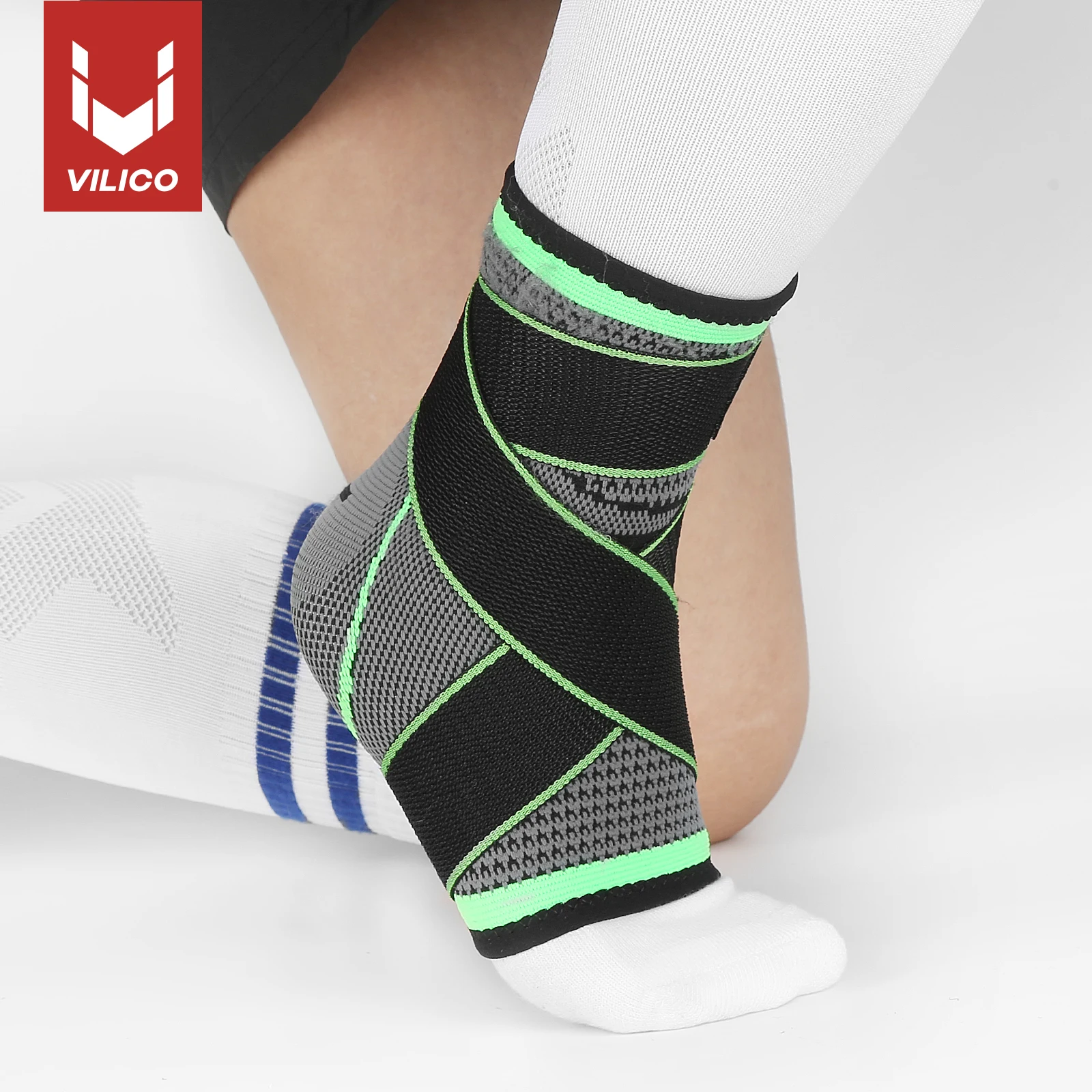 1PCS Sports Ankle Support Compression Strap Sleeves Brace Elastic Bandage Ankle Protector Gear Gym Fitness