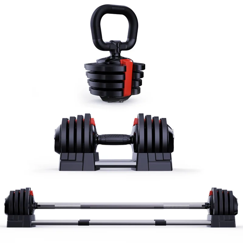 Professional Shaping Multiple Functions Weight Adjustable Dumbbells Set New Kettlebell Weights Fitness Barbells