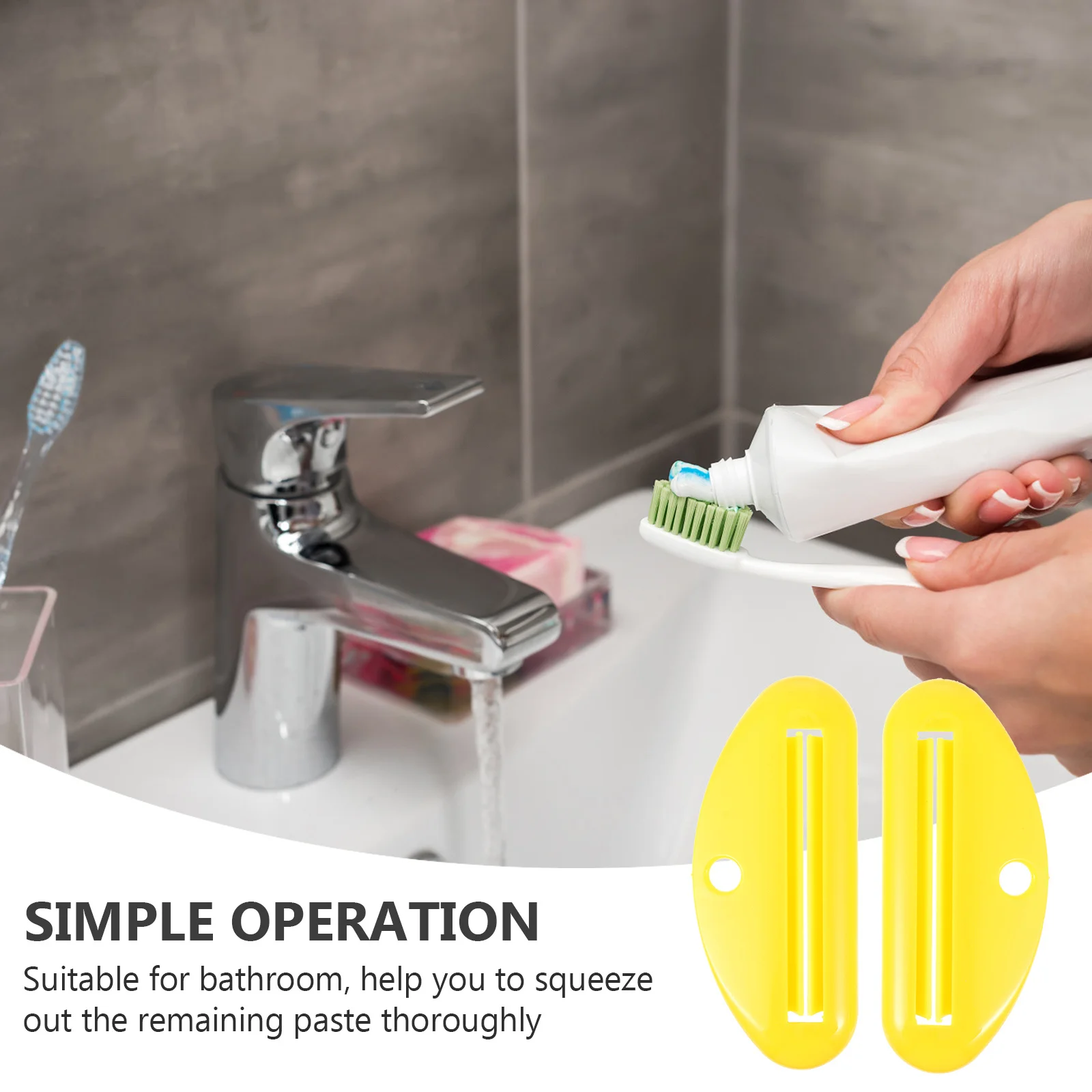 

10pcs Toothpaste Squeezer Tool Abs Reusable Portable For Toothpaste Hand Cream Makeup Paint Tube Dispenser Home Bathroom