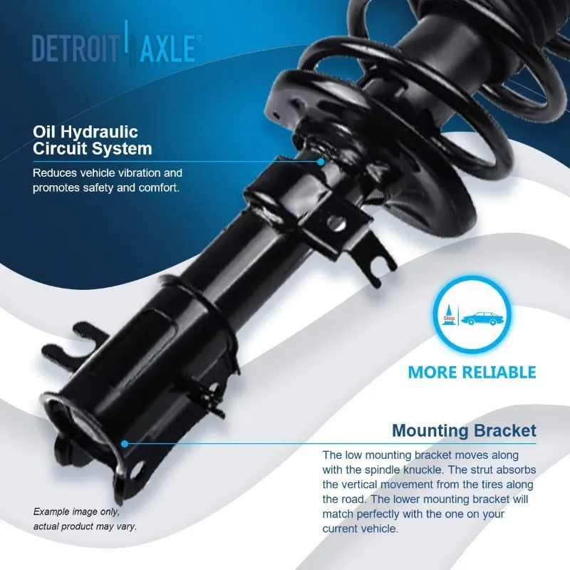 Detroit Axle - Kit sospensione anteriore da 12 pezzi per Aveo Aveo5 Pontiac G3 Wave 2 Ready Struts 2 Bracci di controllo inferiori