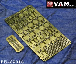 Yan Model PE-35018 1/35 Scale WWII German MG42 AMMO Boxes and Sight (Etching Parts)