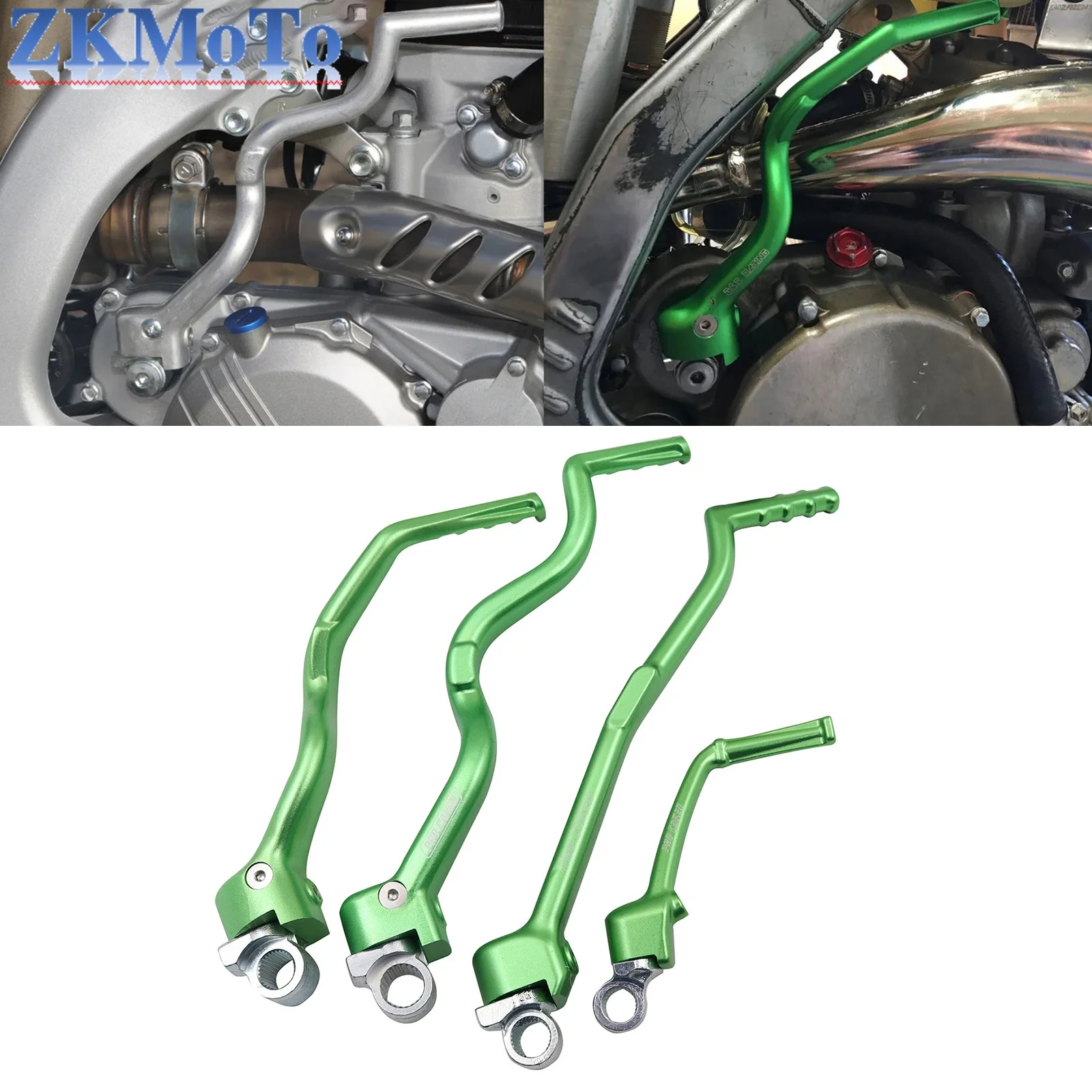 

Motorcycle CNC Aluminum Forged Kick Start Starter Lever Pedal For Kawasaki KX65 KX250F KX450F KLX450R KX KLX 250F 450F 2000-2020