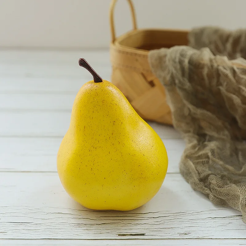 High Fidelity Pear Restaurant Restaurant Decoration Fruit School Teaching Fruit Model Photography Props Simulated Plants