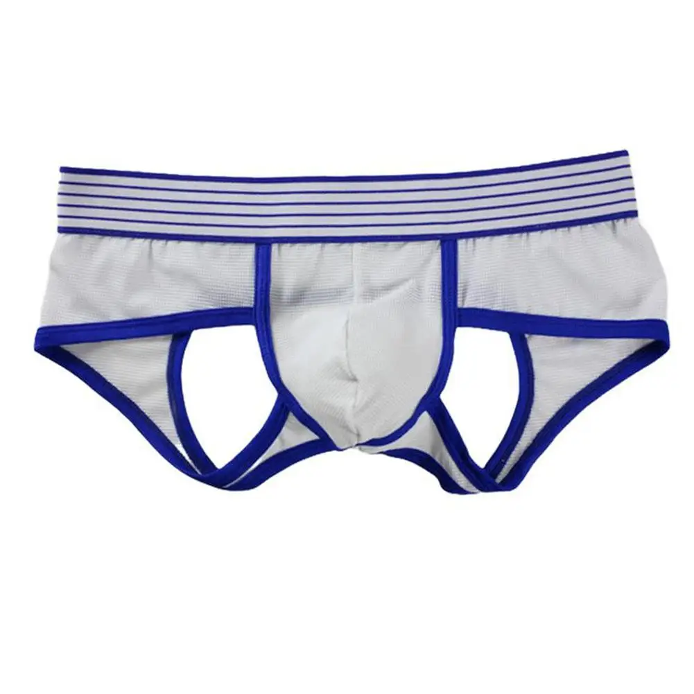 

Sexy Lingerie Men Cotton Breathable T-Back Gay Sissy Bulge Pouch Underwear Ultra-Thin Underpants Low Rise Panties Thong G-String