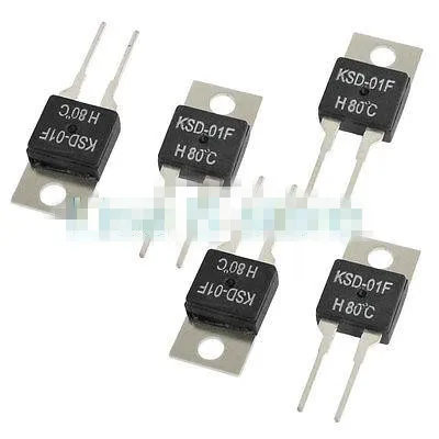 5 uds KSD-01F NO Normal abierto 100C-130C 105/110/115/120/125C Celsius TO-220 interruptor de temperatura controlador termostato 250V