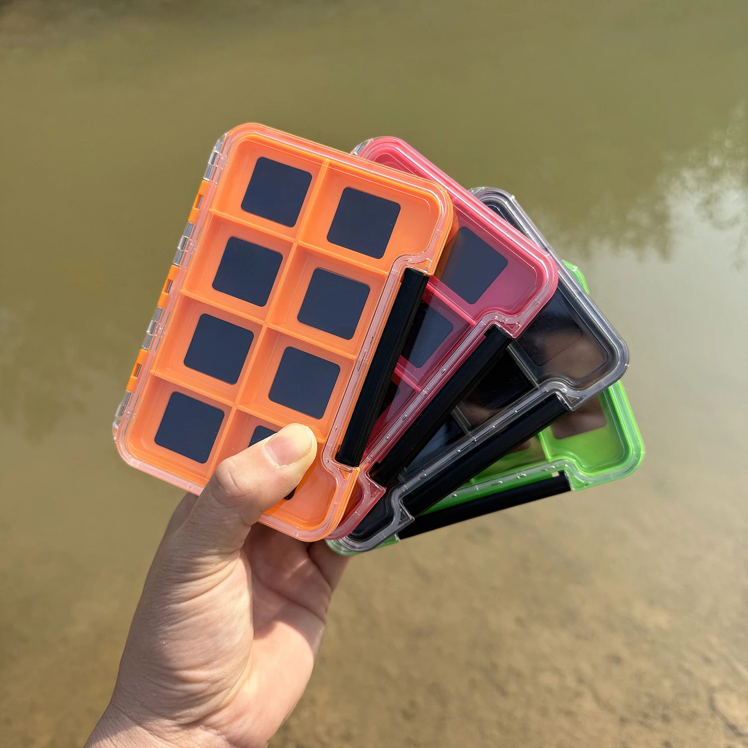 תיבת ציוד דייג 8-12 מחלקות תיבת אחסון למכשירי דייג פלטה דייג כלי עזר