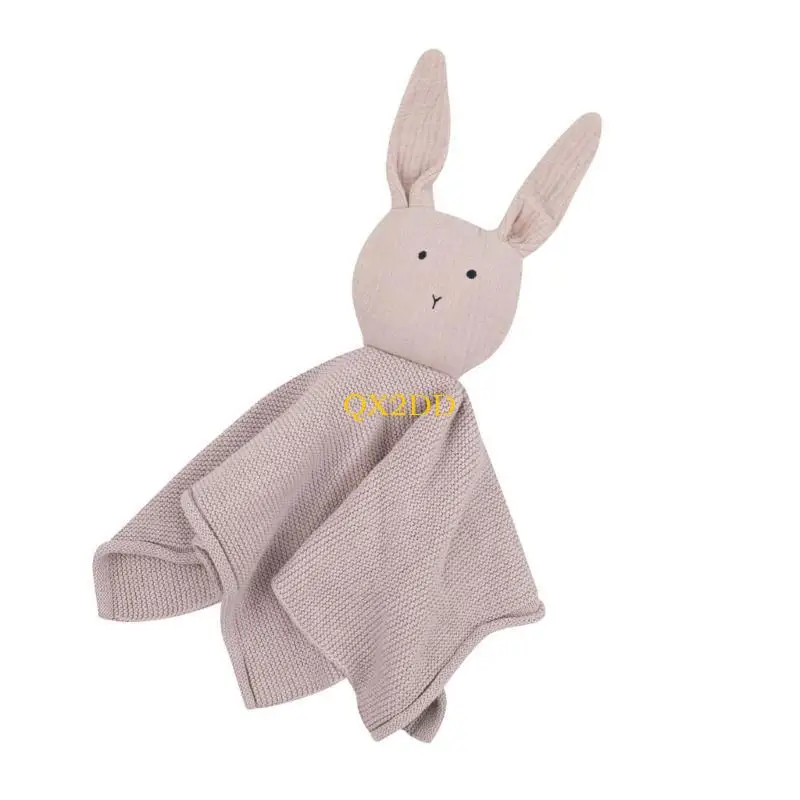 qx2d 귀여운 토끼 진정 달래 수건 아 니글 스 니그 장난감 아기 잠자는 인형면 담요