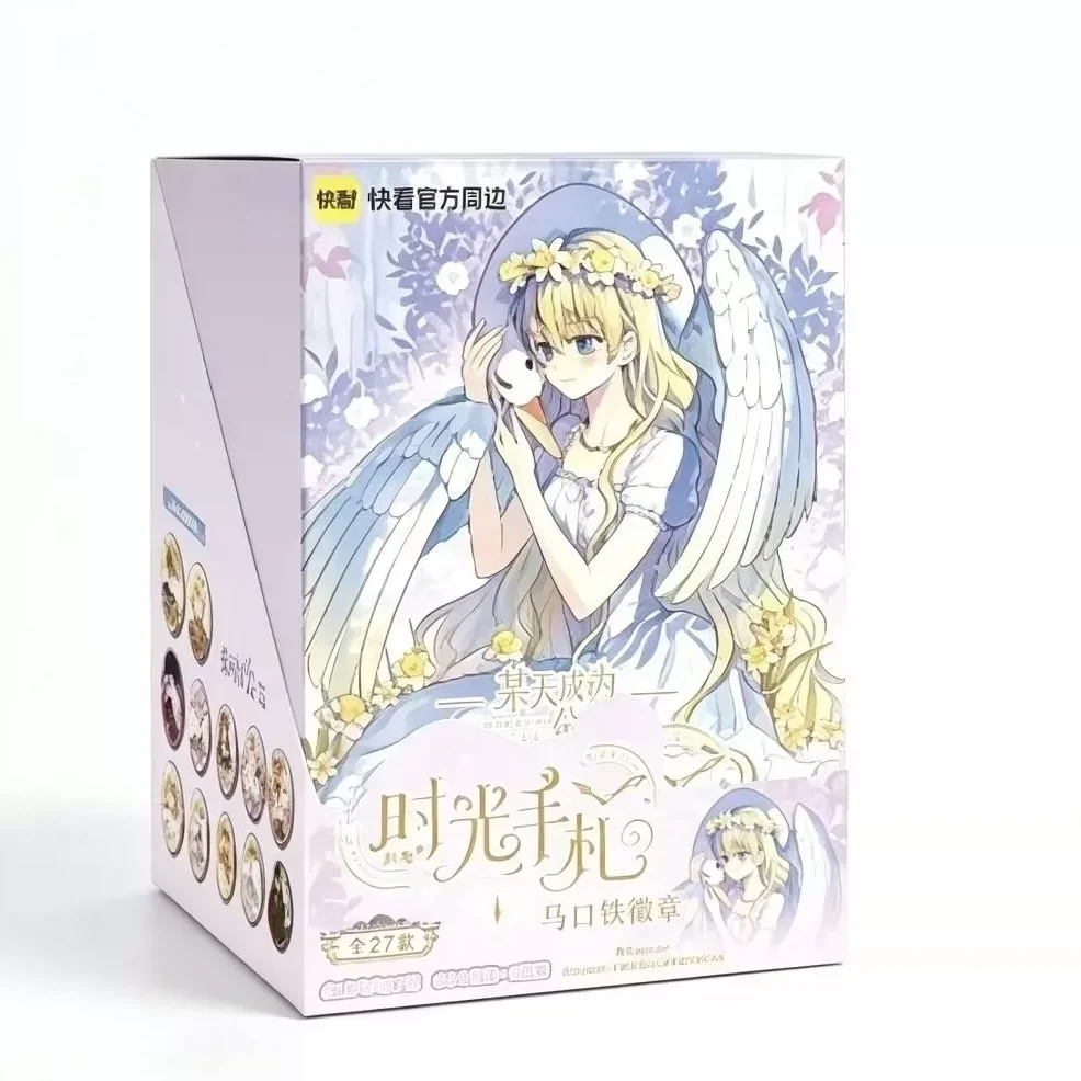 ‌ Caja de 6 unidades: Serie Time Memo - Who Made Me a Princess, Pin Ovalado Coleccionable de Anime, Broche, Caja Sorpresa, Regalo para Fans