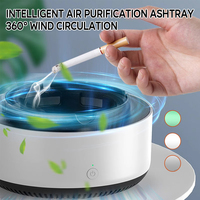Smart Ashtray Air Purifier Remove Secondhand Smoke and Tobacco Odor Instantly Auto Ashtray Flame Retardant Cigarette Holder Box