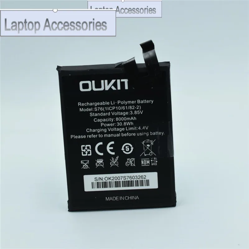 F HJ  In stock for OUKITEL WP7 battery 8000mAh  production date Long standby time High capacity for OUKITEL S76 battery