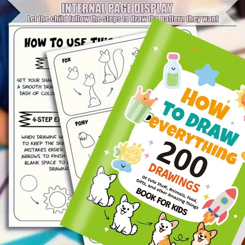 Livro de desenho para crianças - Kids Education Steps avaliação e preço