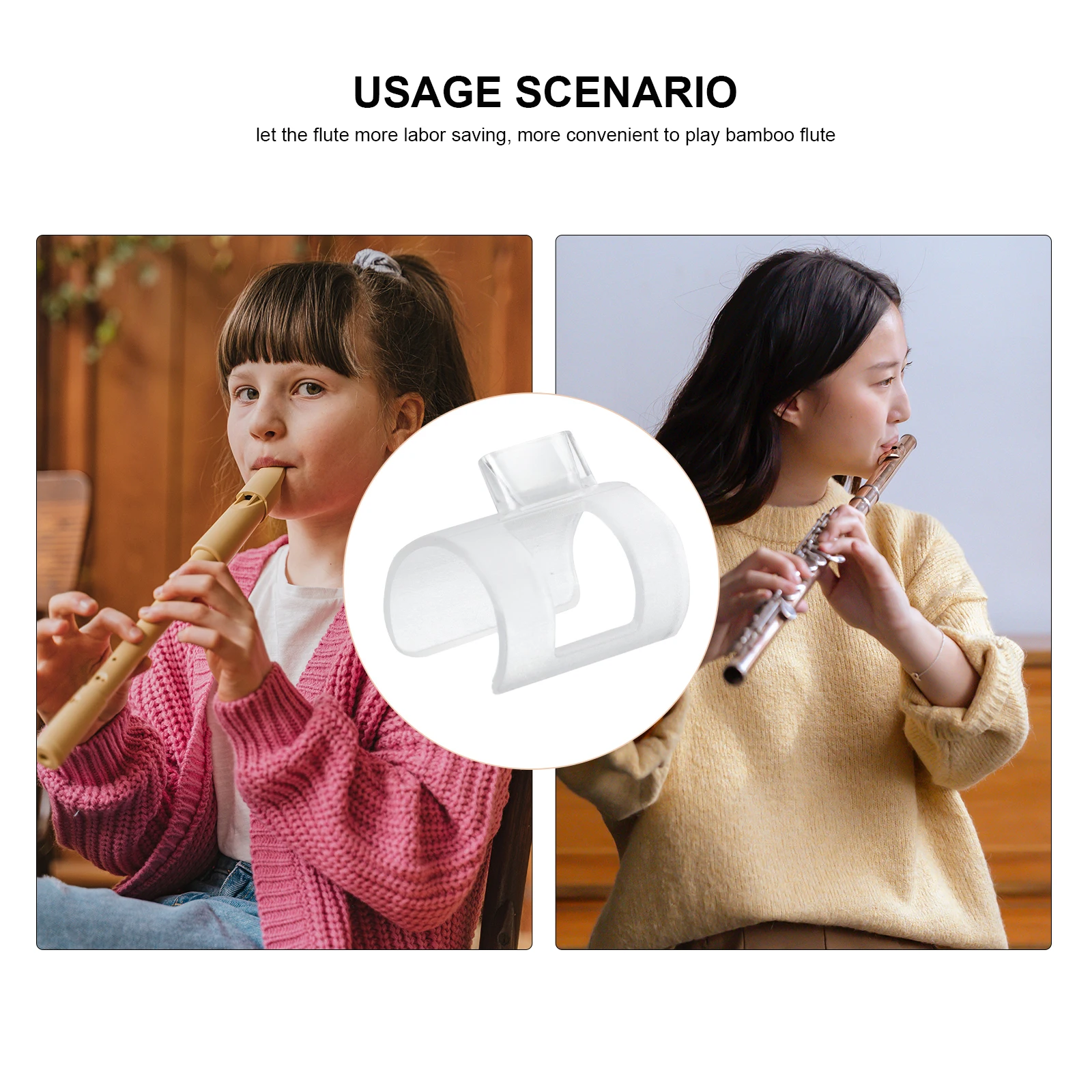 

Mouth Blowing Helper Flute Player Essential Accessory Mouthpieces Replacement Fife Professional Tool Plastic Musical
