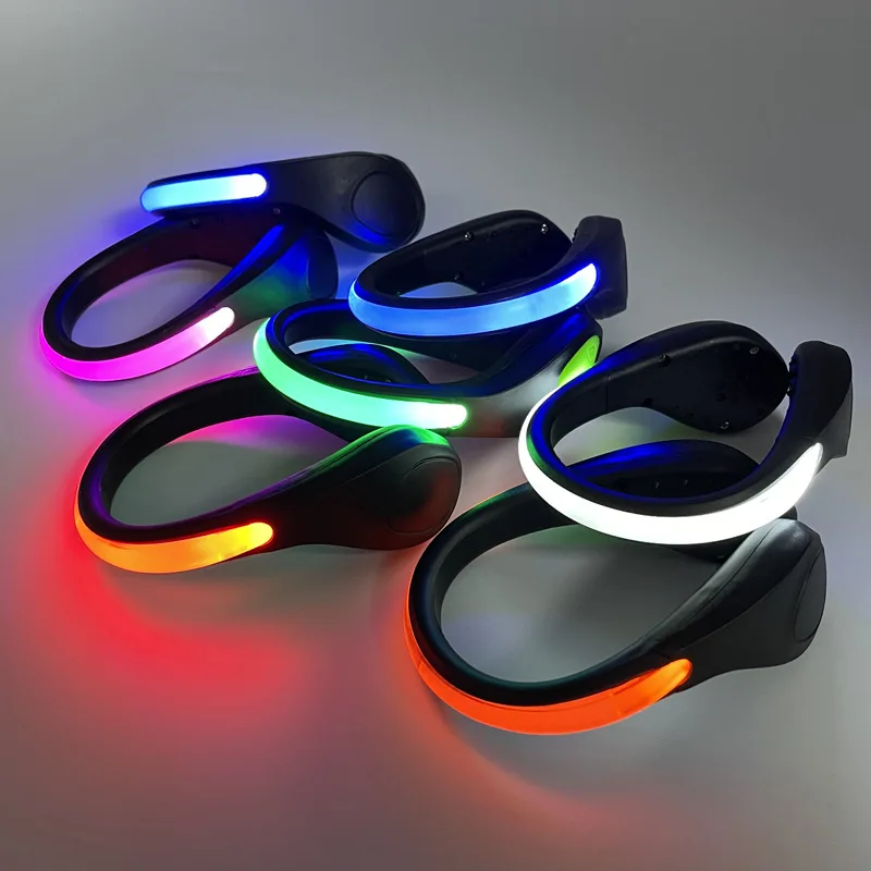 2PCS Luminous Shoe Clip Lights Outdoor Sports LED Warning Shoe Light Flashing Shoe Clip Running Light Luminous Shoelace Lights