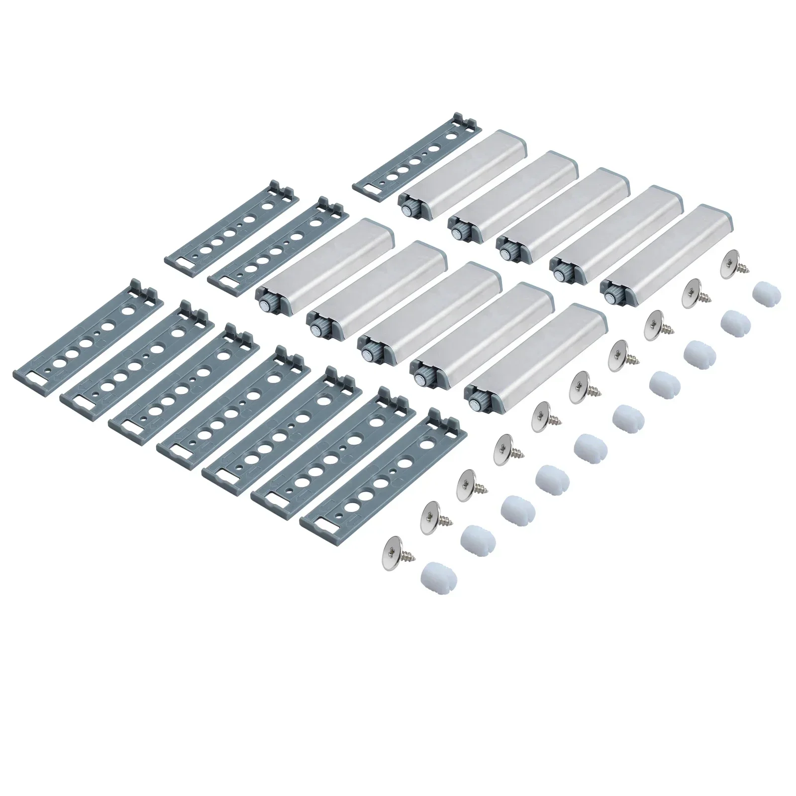 

10 шт., дверной стопор, защелки для шкафа, нержавеющая сталь, нажимной для открытия сенсорного демпфера, мягкий тихий доводчик, замок для мебельной фурнитуры