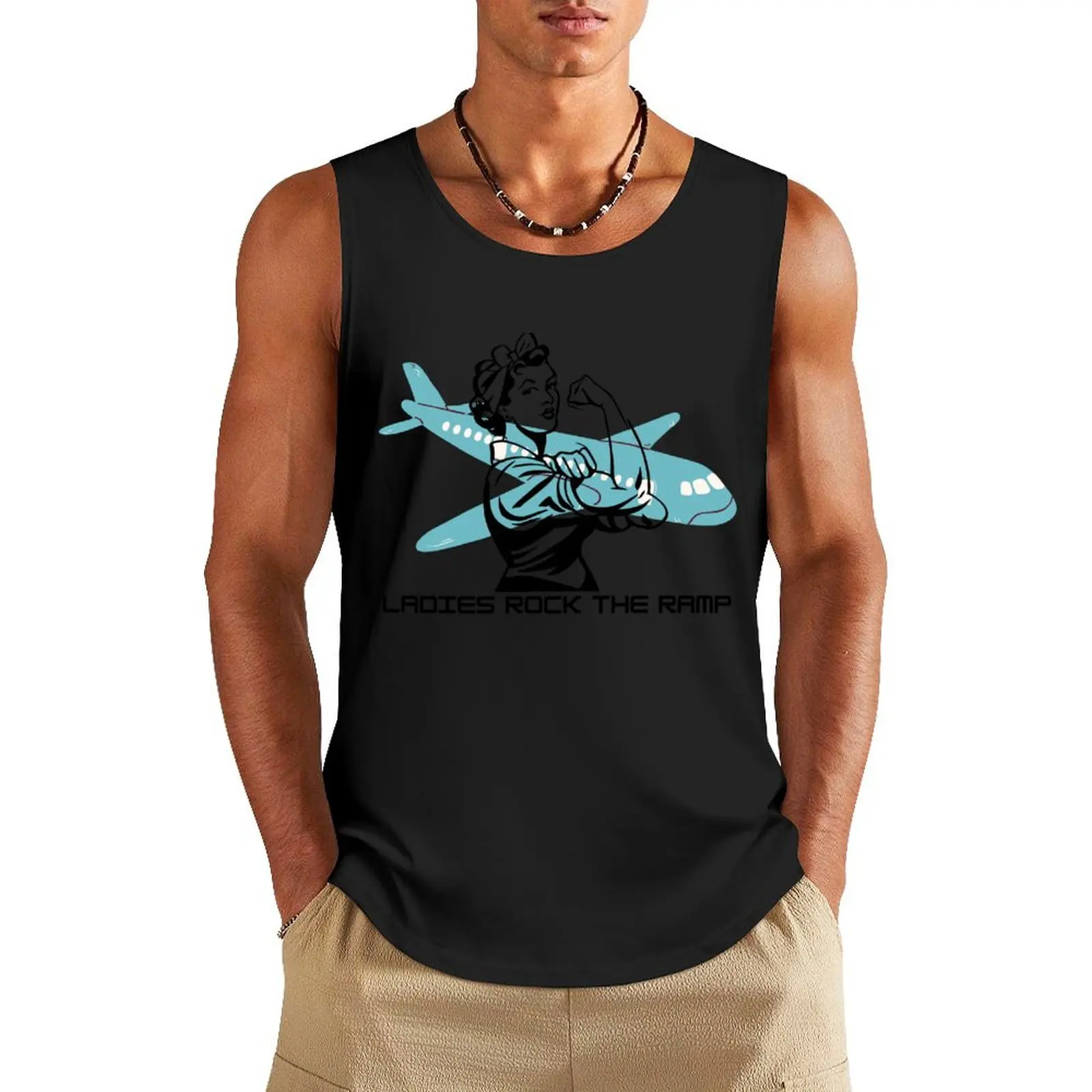 Ladies Rock The Ramp Tank Top summer Men's tops anime top