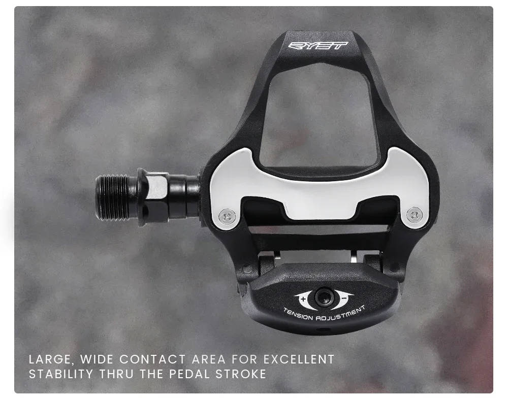 RYET Rennradpedal Selbstverriegelnd Aluminium Für SPD-SL MTB Rennrad Clipless Fahrradpedale Fahrradfußplatten Plattformteile – Detail 5