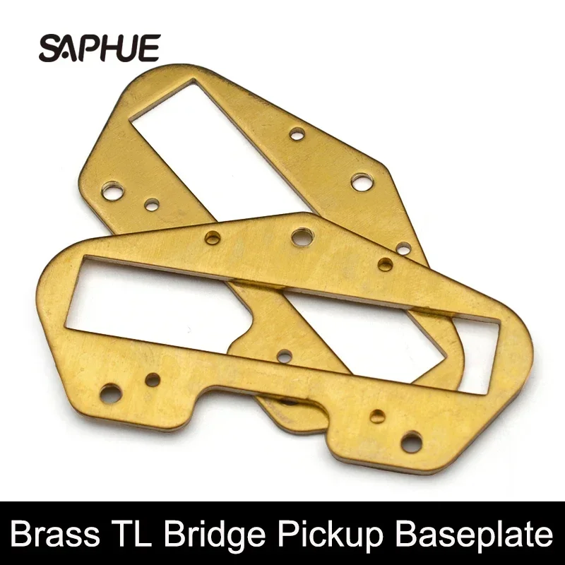 Brass Pickup Baseplate for TL Bridge Pickup, Magnet Frame, 61x12.2mm, Guitar Parts, 6Pcs