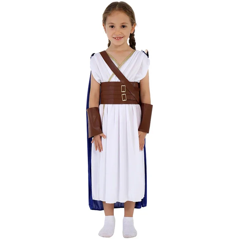 Umorden Greek Moon & Hunting Goddess Artemis Cosplay Costume Girls Child Kids Purim Book Week Halloween Fancy Dress