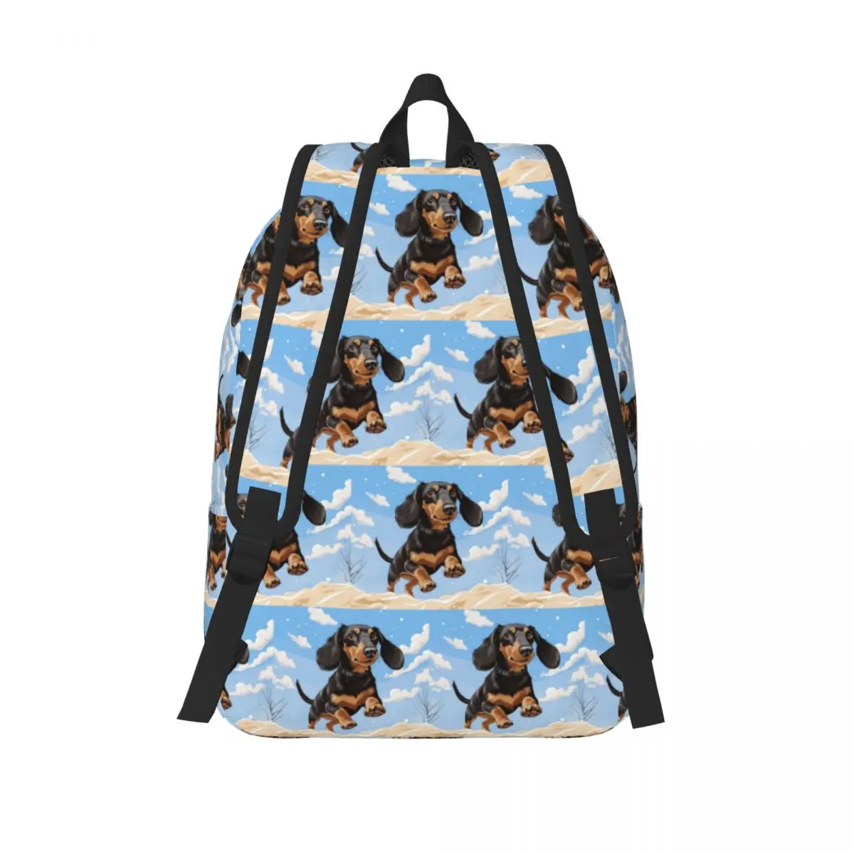 حقيبة ظهر مدرسية للطلاب من Dachshund Dog Animal حقيبة ظهر للمشي لمسافات طويلة والسفر للرجال والنساء حقيبة كتب عصرية حقائب كتف