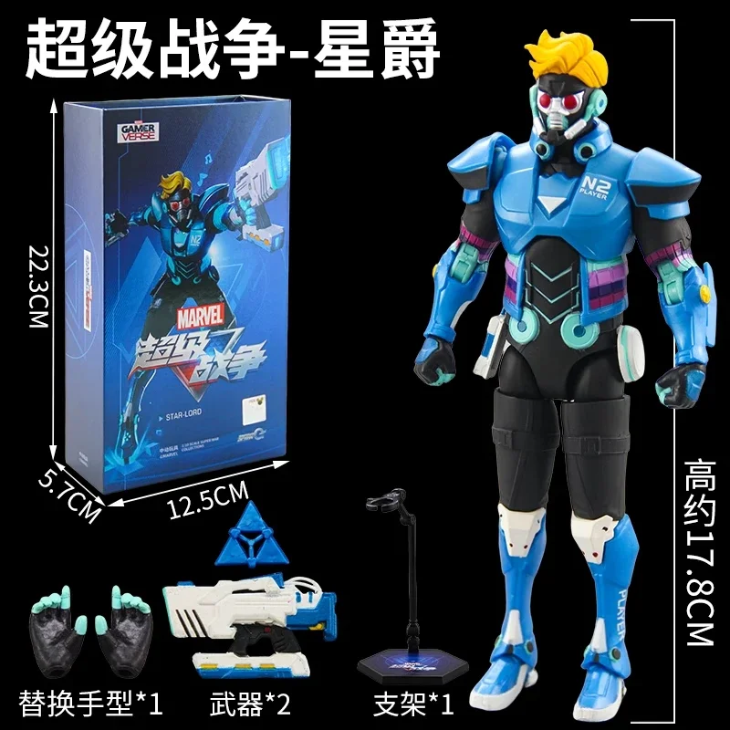 Originele ZD Toy Super War-serie: Deadpool, Thor, Wolverine, Star Loro, Rocket Raccoon – verzameling actiefiguren voor volwassenen.