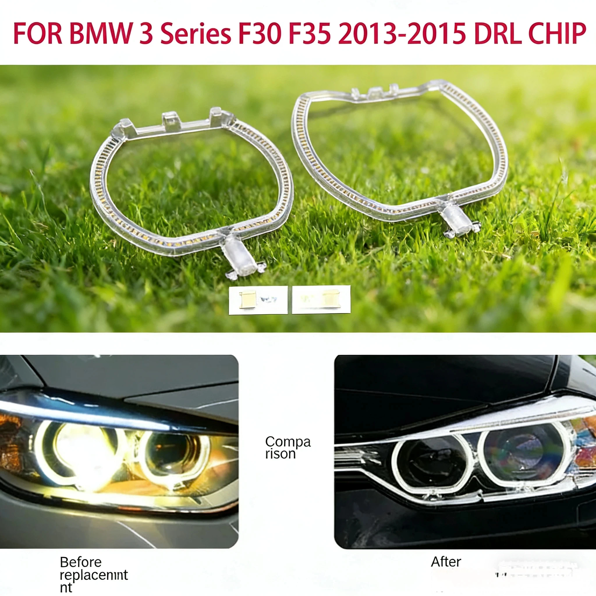 

Для BMW 3 серии F30 F35 2013-2015 автомобильные фары DRL световые полосы ангельские глазки чип балластный модуль DRL часть обслуживания