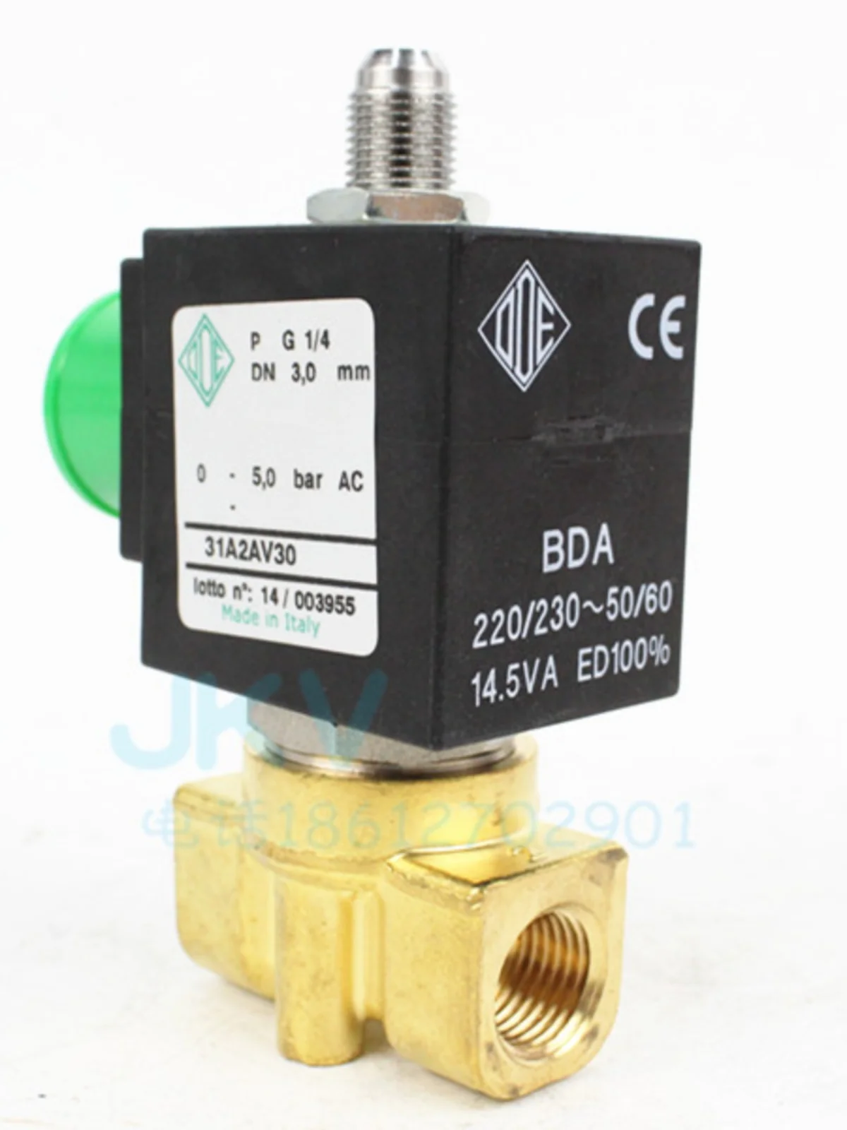 Imported brass three-way solenoid valve 31A2AV30 thread normally closed 2 minutes 110V 12V