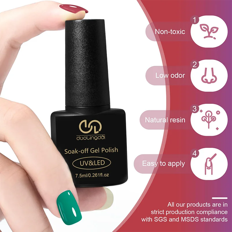 Gel Nail Polish Kit with Nail Lamp Nail Gel Polish for Manicure Art Set All Seasons Home Manicure Kit Nail Art Salon for Women