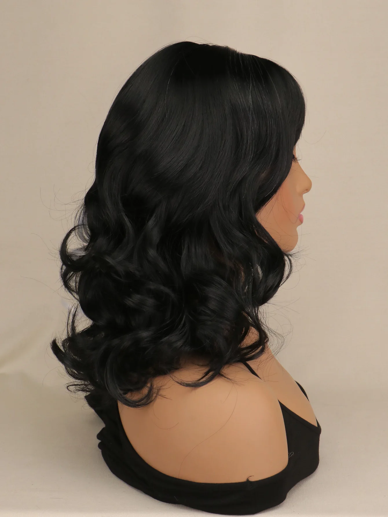 Cruella Wigs Black and White Costume Women Short Curly Wavy Hair Wig with Wig Cute Synthetic Wigs for Party Halloween