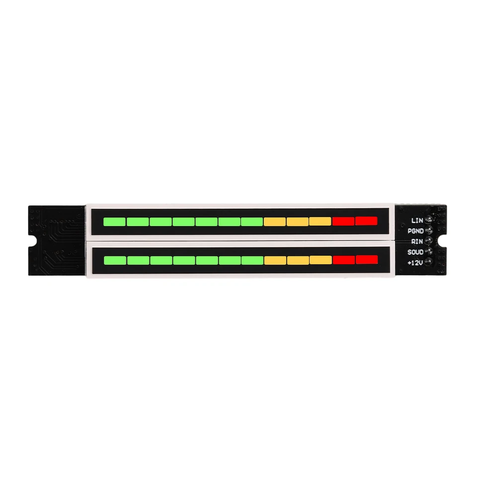 Double Indicateur Stéréo 12 Niveaux VU-Mètre Carte Amplificateur Avec Mode AGC
