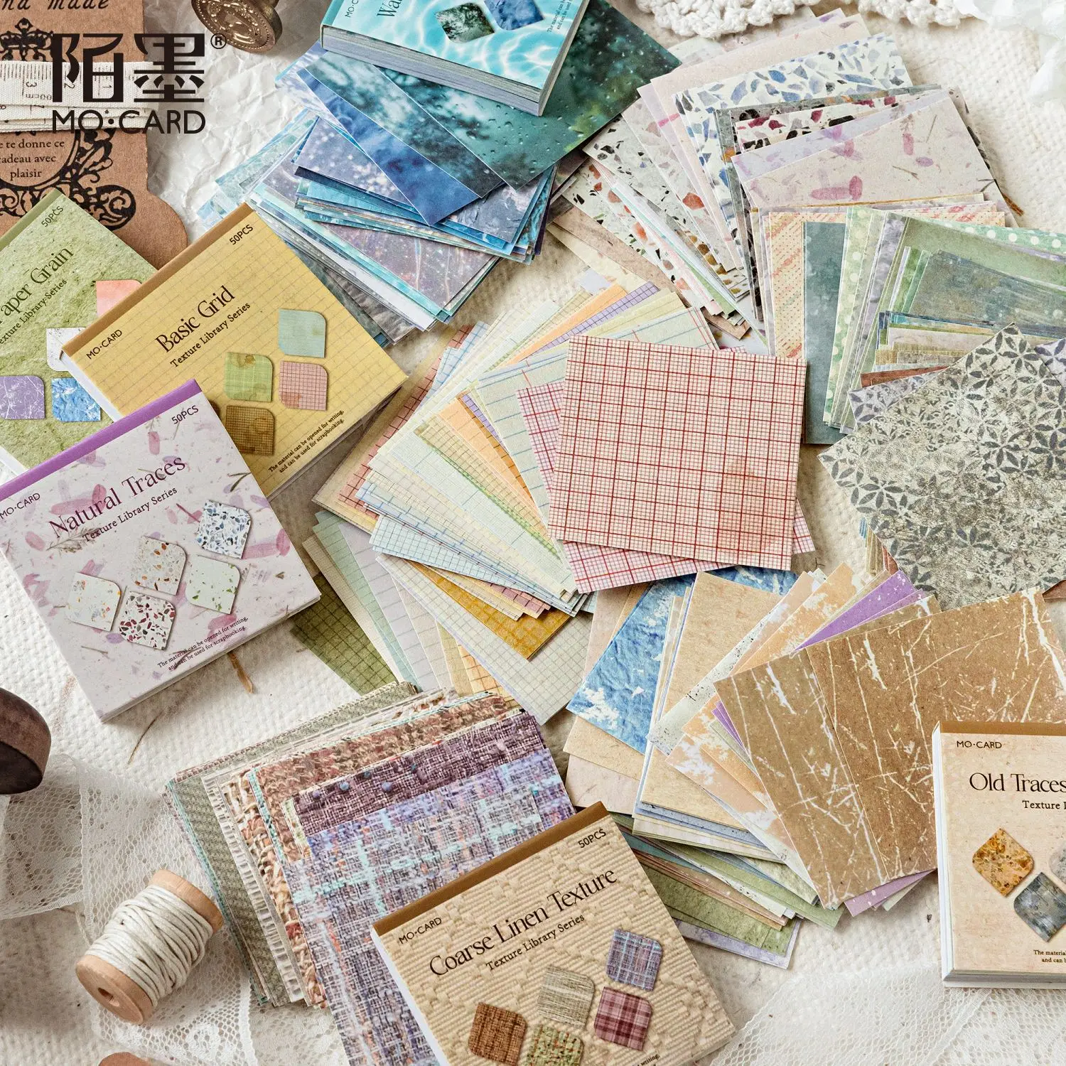 30pcs/lot Memo Pads Material Paper Texture Library Diary Journal Scrapbooking paper Card Background Decoration Paper