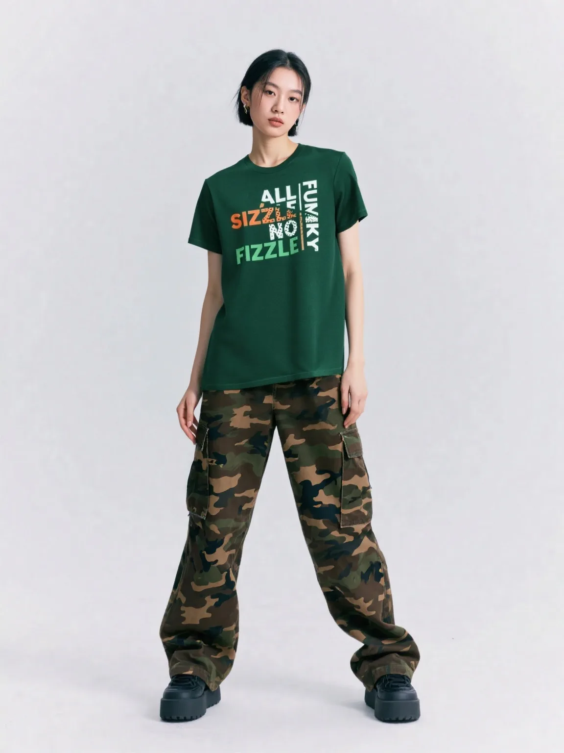 New arrival women t shirts top tee short sleeve men clothes summer green tee  0325