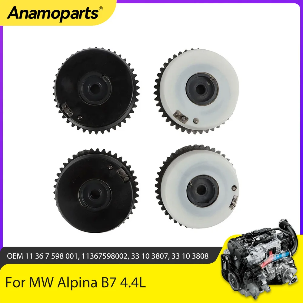 

Engine Parts Intake & Exhaust Camshaft Sprockets Fit 4.4 L V8 Gas N63B44 For BMW Alpina B7 550I 650I 750LI X5 X6 S63 4.4L