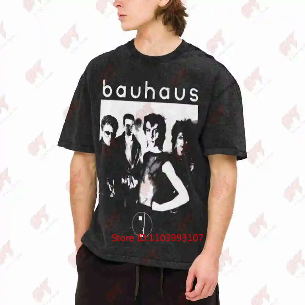 Bauhaus 80S Goth Vintage Washed Tee Pure Cotton T-Shirt