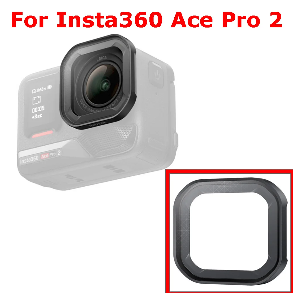 

For Insta360 Ace Pro 2 40mm Aluminum Alloy and Tempered Glass Star Filter Lens Action Camera Accessories