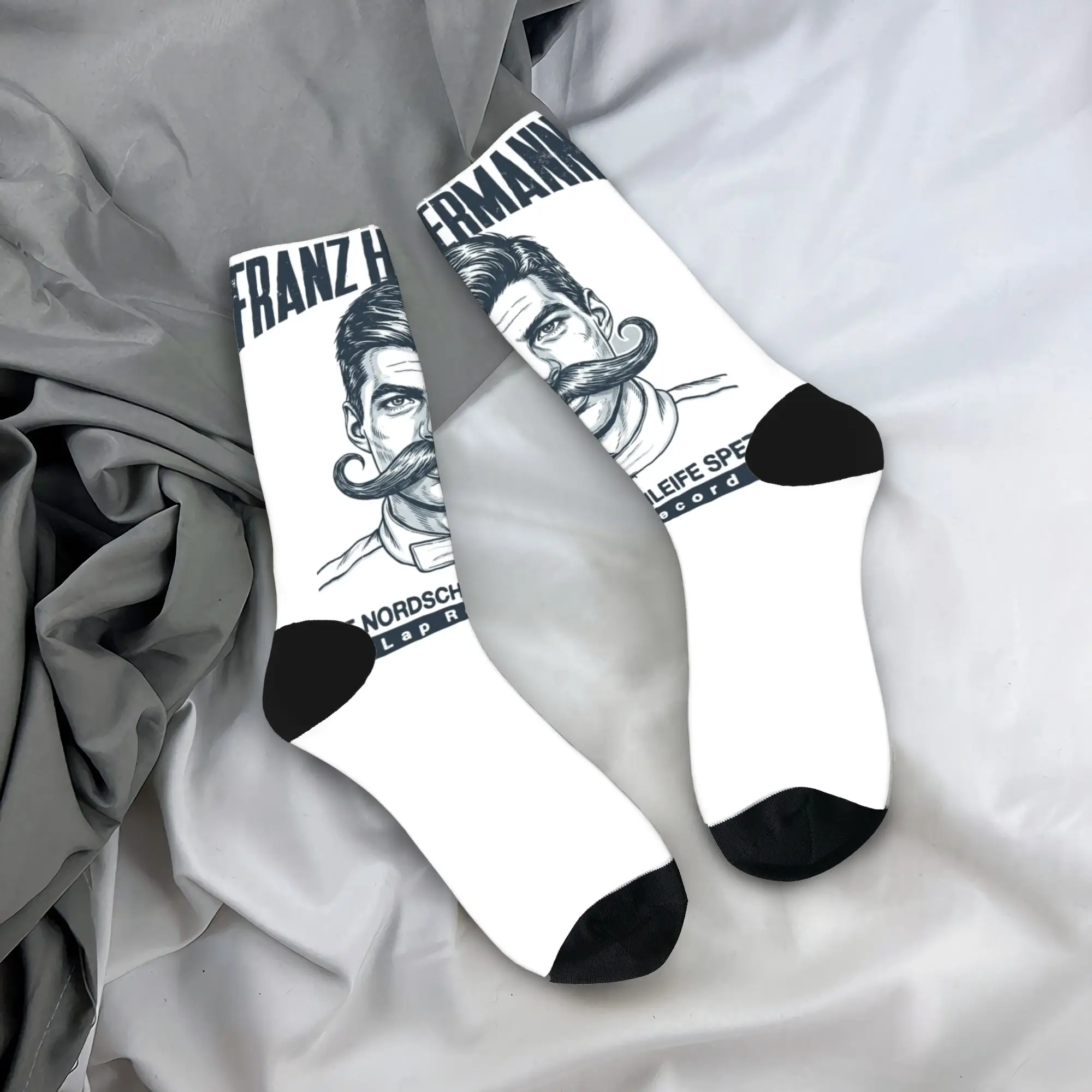 

Француц Германские чулки с мем-узором, носки для отдыха, осенние противоскользящие носки для взрослых и мужчин, дышащие носки для бега