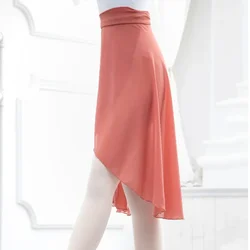 Ballet Dance Chiffon Wrap Skirt for Girls Long Ballet TUTU skirt Women Pull On Adjustable Ties Sheer Dancewear Gradient