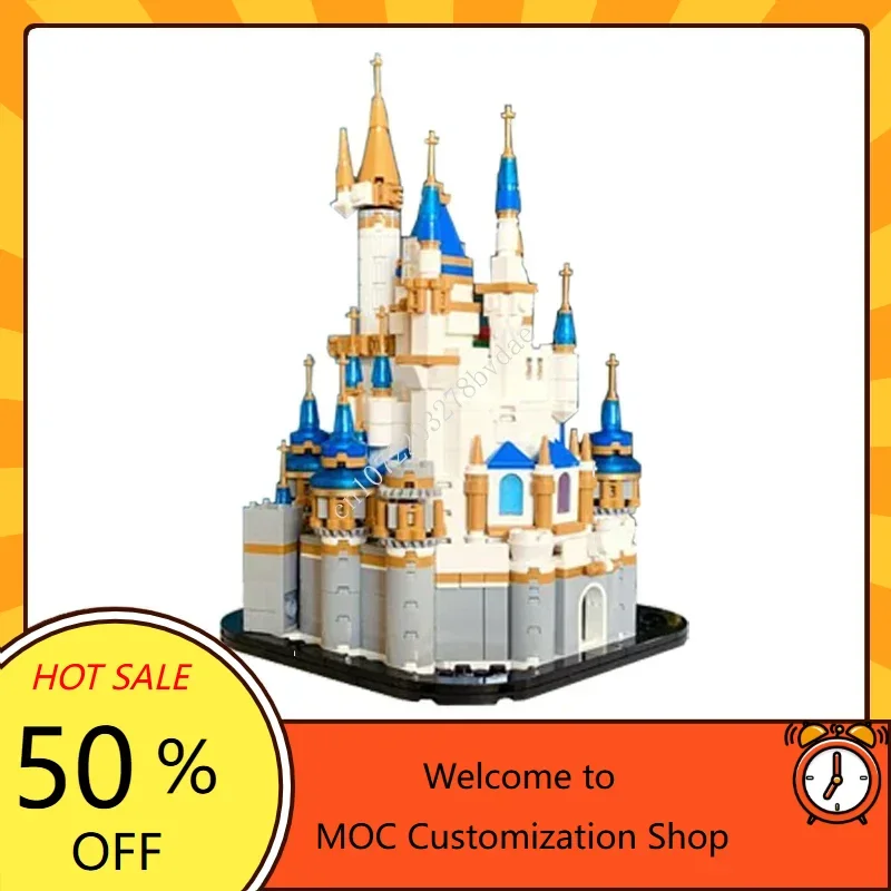 

402 шт. MOC знаменитый замок мини хрустальный замок пазлы креативная сборка праздничные игрушки подарки на день рождения и Рождество для детей в возрасте