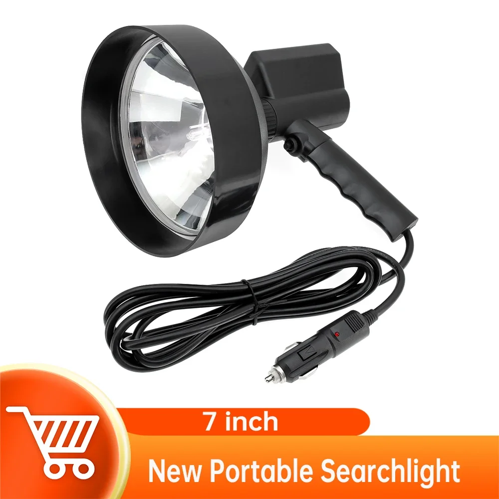 7 Inch 35W Outdoor Searchlight High Power Led Flashlights Waterproof Camping Spotlight Work Lamp Emergency Lamp