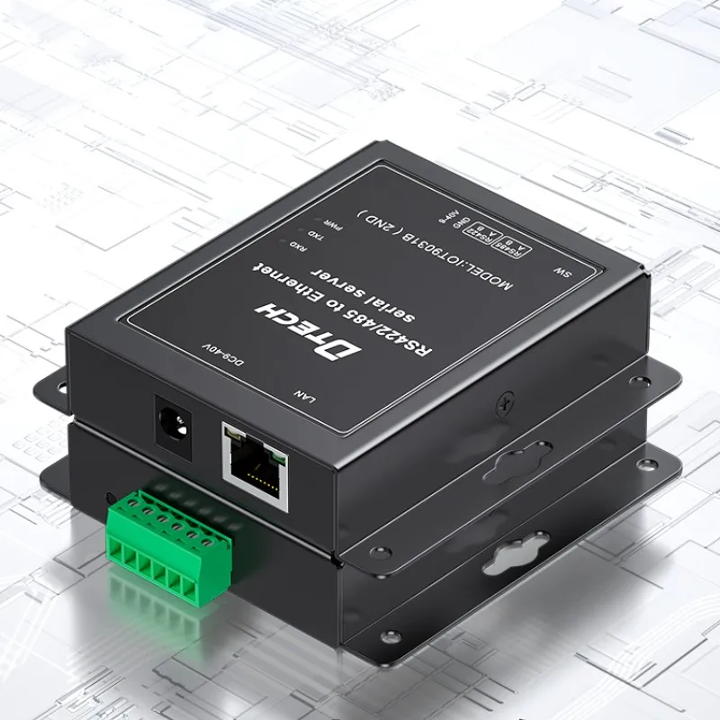 Ethernet Serial Port Transmission Converter RS422/485 to Ethernet Network UDP TCP Serial Device Server