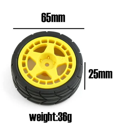 1/10 RC Rally Racing Plastic Wheel Rim 26mm Rubber Tire For TAMIYA TT02 XV01 HSP HPI KYOSHO WLtoys