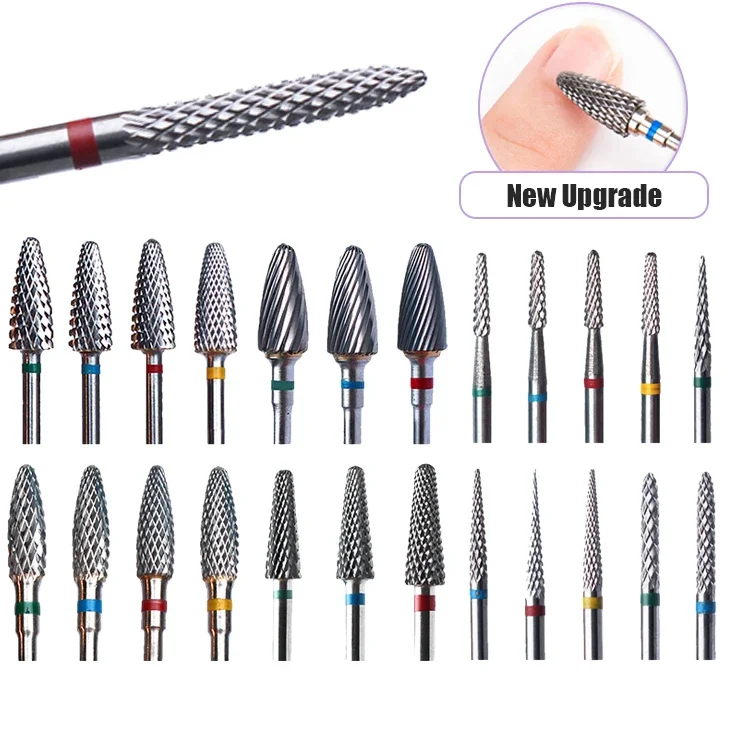 

Carbide Tungsten Nail Drill Bit Rotate Burr Milling Nail Cutter Bits Electric Drill Machine For Manicure Pedicure Tools