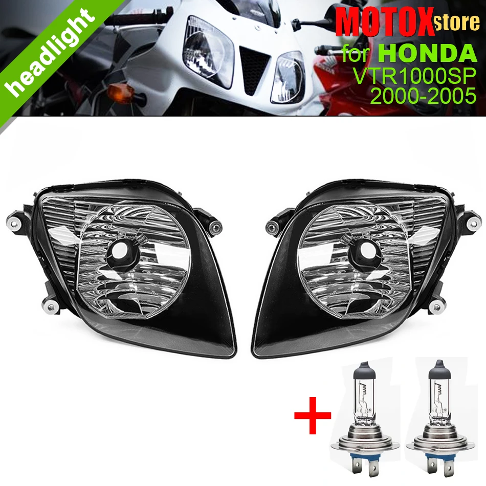 Motorcycle Headlight Assembly Head Light For HONDA VTR1000SP 2000 - 2005 Enduro Headlight VTR 1000SP 2001 2002 Headlamp