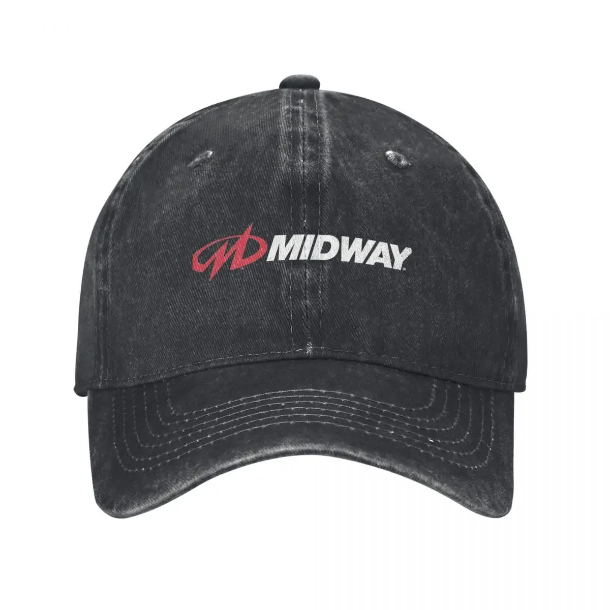 

Midway Arcade Retro Video Game Company Logo with Weathered Effect Baseball Cap Anime Mountaineering Bobble Hat Women Caps Men's