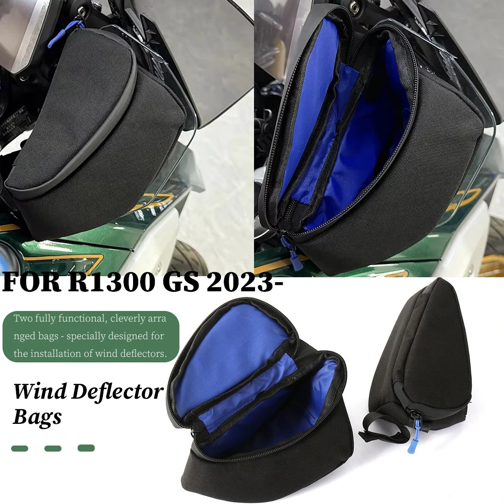 

Motorcycle Accessories Wind Deflector Bag Set For BMW R1300GS R 1300GS 2023 2024 New Motorcycle Windscreen Waterproof Bag