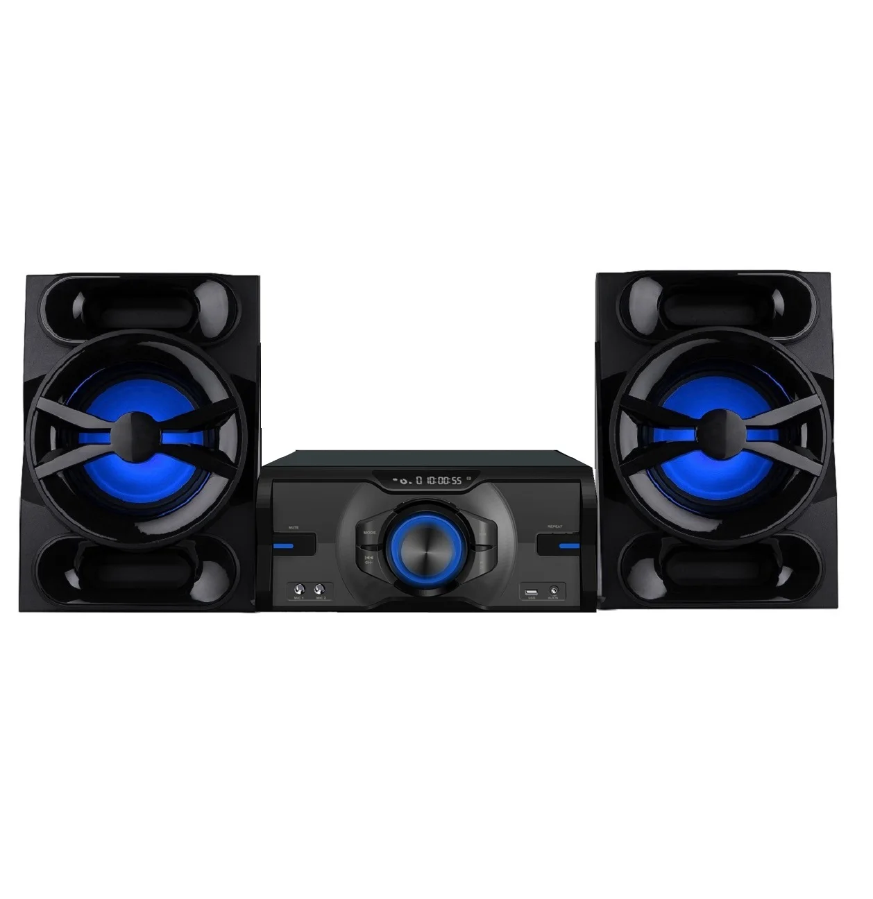 

good bass woofer home theater system with USB AUX FM Radio microphone jack