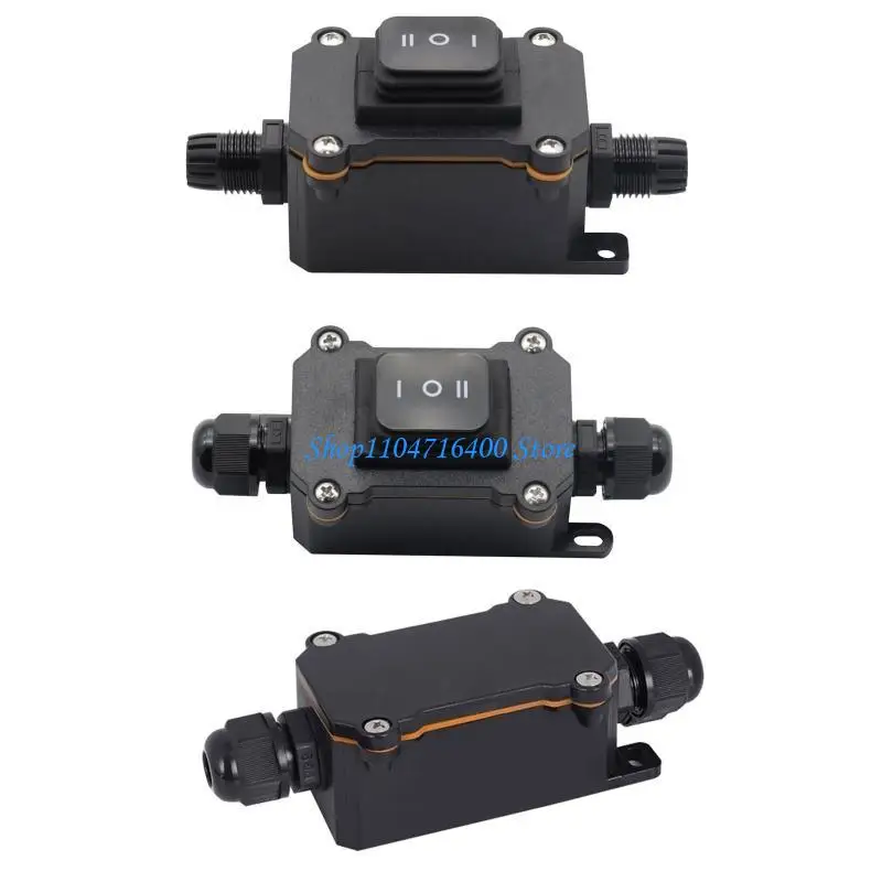 Y1gd Heavy Duty 12V 16A Rocker Switch สายไฟสูง PG9 กันน้ำประเภทเรือสวิทช์ไฟฟ้าอุปกรณ์