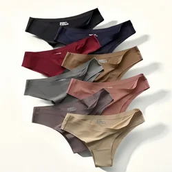 1PC Women Seamless Underwear Silky Brazilian Panties Low Waist Briefs Sports Ultra-thin Underpants Female Comfort Sexy Lingerie